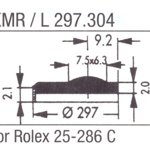 Glas XMR/L 297.304 Mineral