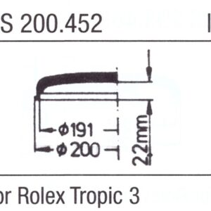 Glas XS 200.452 Stülpglas Kunststoff