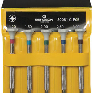 Schraubendreher-Satz Kreuzschlitz in Kunststoff-Tasche Bergeon