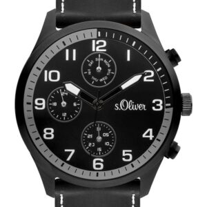 s.Oliver Lederband schwarz SO-3339-PM