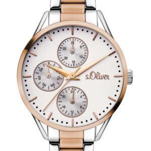 s.Oliver Edelstahlband silber/rosè bicolor SO-3350-MM