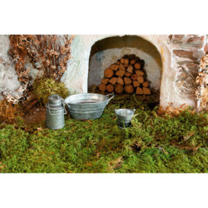 Eimer, Milchkanne und Wanne-Set