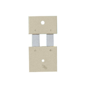 Pendelfeder mit Metall-Beschlag Stift-/Loch-Abstand:18 mm - L: 23,5 mm - B:12 mm