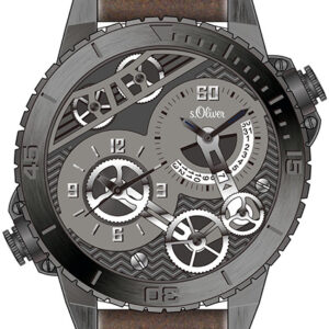 s.Oliver Lederband schwarz/ rotbraun SO-3362-LQ