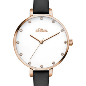 s.Oliver Echtlederband schwarz SO-3456-LQ