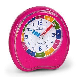 Atlanta 1953/17 Lernwecker Quarz Melodie pink