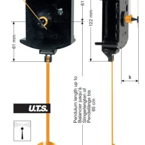 Funkpendelwerk FP UTS 700, ZWL 18,5mm