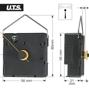 Funk-Uhrwerk GK UTS 700, ZWL 19,50mm - extrastarke Ausführung