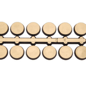 Zifferblatt Index Punkte 15mm Kunststoff gelb