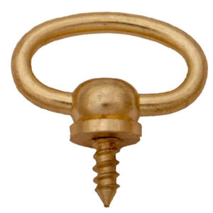 Aufhängering oval 12/22mm Messing/Stahl
