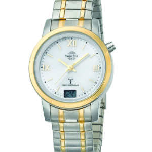 MasterTime Damen-Funkuhr Bicolor - MTLA-10311-13M
