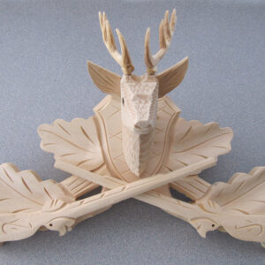 Kopfstück für Kuckucksuhren