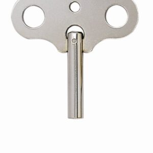 Großuhrschlüssel Nr. 15 Standard Ausführung Stahl vernickelt Vierk.-Innen:  6,00