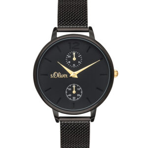 s.Oliver Edelstahlband schwarz SO-3581-MM