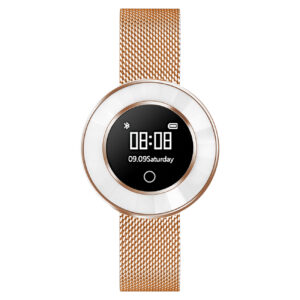 Fitness Tracker, rosé-gold, Mesh-Armband