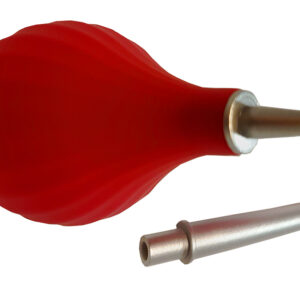 Staubbläser rot, mit auswechselbarer Düse