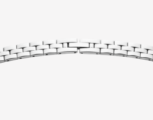 Metallband Edelstahl 12mm weiß poliert