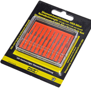Diamant-beschichteter HSS-Mini-Spezialbohrersatz