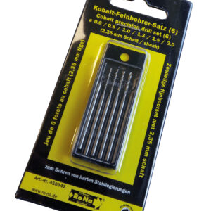 Kobalt-Feinbohrersatz, 6-teilig