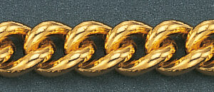 Taschenuhrkette Panzerkette vergoldet 30cm