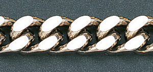 Taschenuhrkette Panzerkette versilbert 30cm