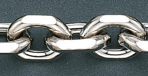 Taschenuhrkette Ankerkette versilbert 30cm