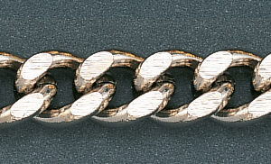 Taschenuhrkette Panzerkette Neusilber 35cm