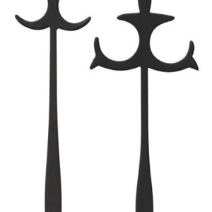 4-Kant Zeiger, Antik schwarz Minuten-L. 50/38