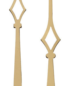 Zeigerpaar Euronorm Antik gelb Minutenzeiger-L:53mm