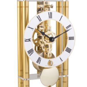 HERMLE Skelett-Tischuhr, gold