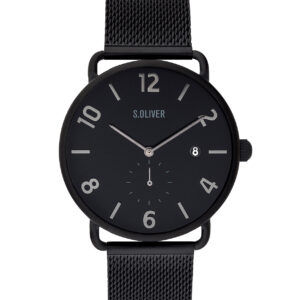 s.Oliver SO-3717-MQ Edelstahl schwarz 20mm