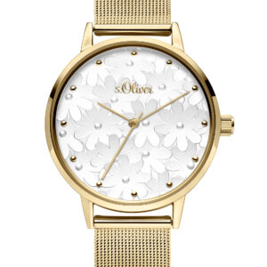 s.Oliver SO-3789-MQ Edelstahl gold 16mm