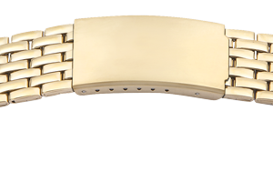 Metallband Edelstahl 20mm gelb poliert