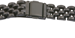 Metallband Edelstahl 16mm PVD schwarz poliert