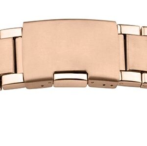 Metallband Edelstahl 24mm rosé PVD, poliert/mattiert