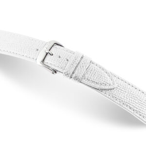 Lederband Pasadena 16 mm weiß XL