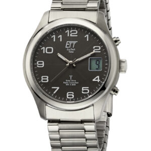 Eco Tech Time Solar Drive Funk Basic Herrenuhr mit Zugband - EGS-11332-53M