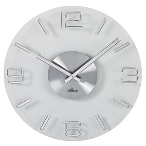 Atlanta 4514/19 Wanduhr Quarz silber