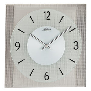 Atlanta 4520/19 Wanduhr Quarz silber