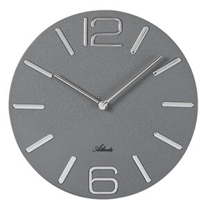 Atlanta 4512/4 Wanduhr Quarz grau