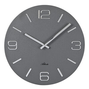 Atlanta 4513/4 Wanduhr Quarz grau