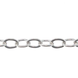 Verlängerungskette mit Kugel und Federring Silber 925/- Länge 80,00mm