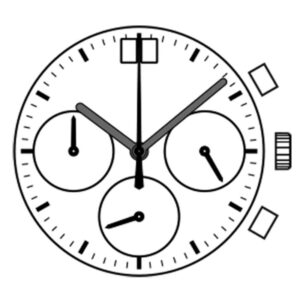 Kleinuhrwerk Quarz Japan VK73 KLS, D12, CHR