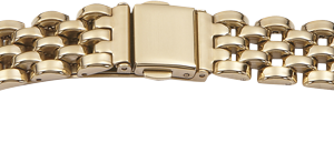 Metallband Edelstahl 16 mm gold PVD, poliert