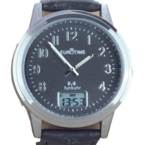 Funkarmbanduhr schwarz