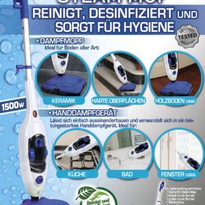 Dampfreiniger Steam Mop - reinigt und desinfiziert