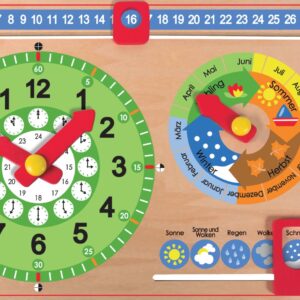 Kalenderuhr Querformat