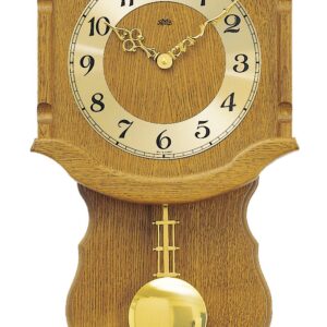 AMS Quarz-Pendeluhr Kempten, Eiche massiv