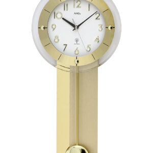 AMS Funk-Pendelwanduhr Messing