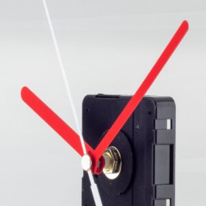 EXKLUSIV: Quarz-Uhrwerk-Set LP inkl. Zeiger, schleichende Sekunde, ZWL 11mm - ideal für dünne Trägerplatten wie z.B. Schallplatten